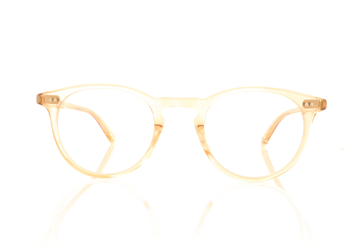 Garrett Leight Winward 1050 PCY Pink Crystal Glasses - Front