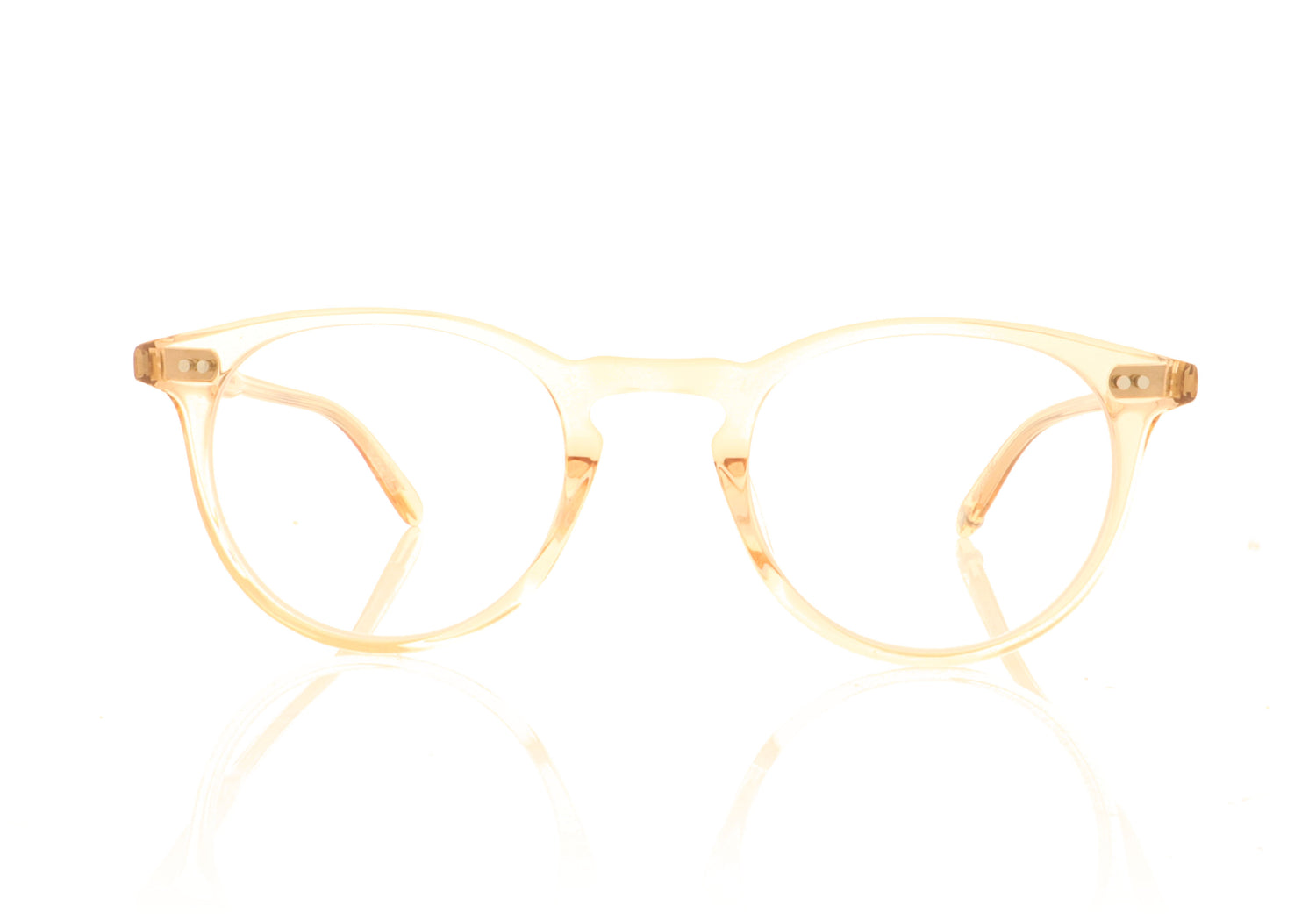 Garrett Leight Winward 1050 PCY Pink Crystal Glasses - Front