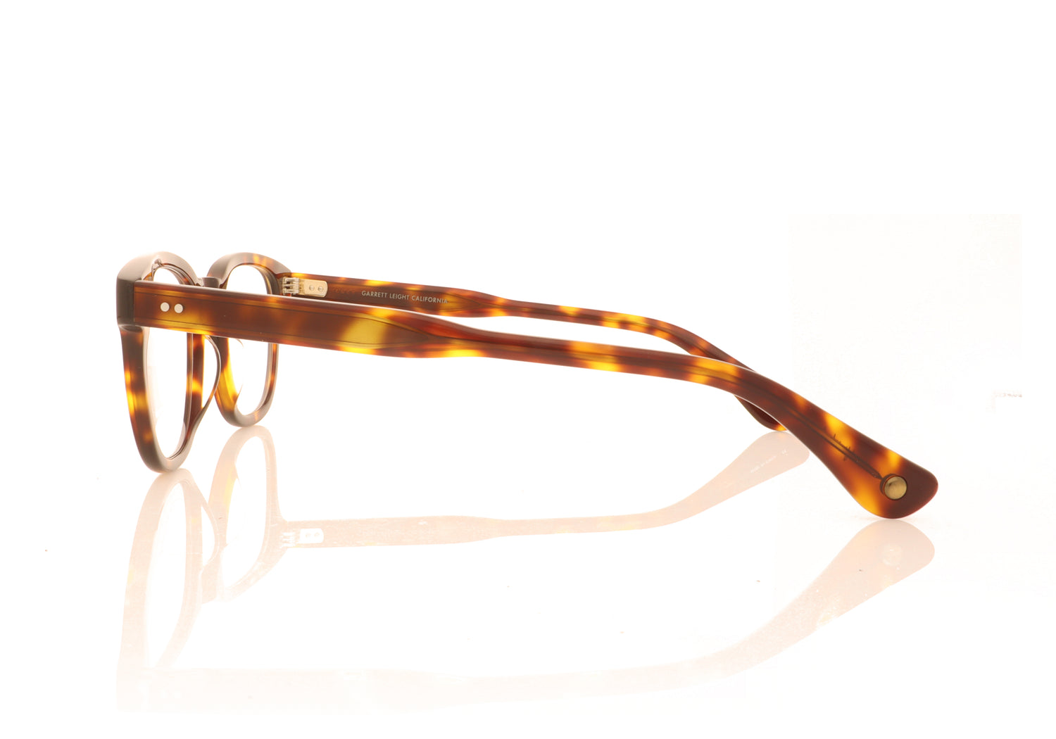 Garrett Leight Douglas 1086 1965TO 1965 Tortoise Glasses - Side