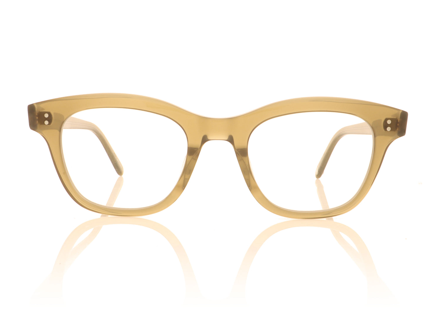 Garrett Leight Glyndon 1090 OLIO Olive Glasses - Front