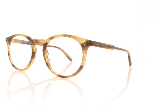 Garrett Leight Carlton Eco AT Army Tortoise Glasses - Angle