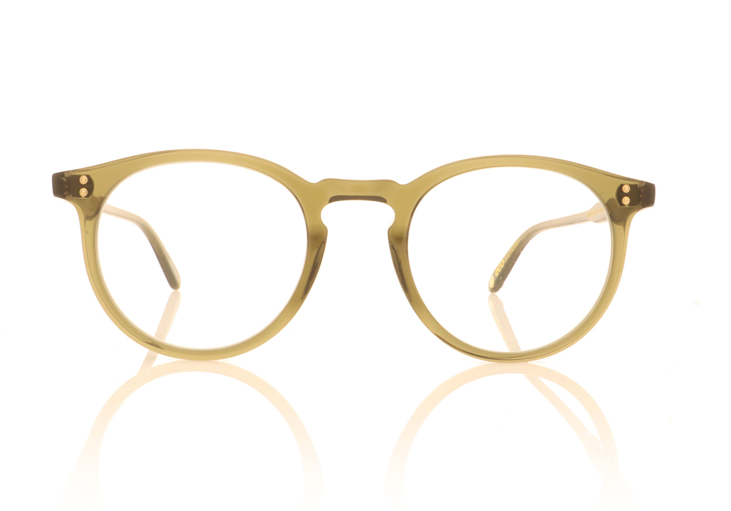 Garrett Leight Carlton Eco DEOLV Deep Olive Glasses - Front