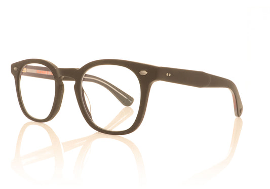 Garrett Leight Byrne BIO MBK Matte Black Glasses - Angle