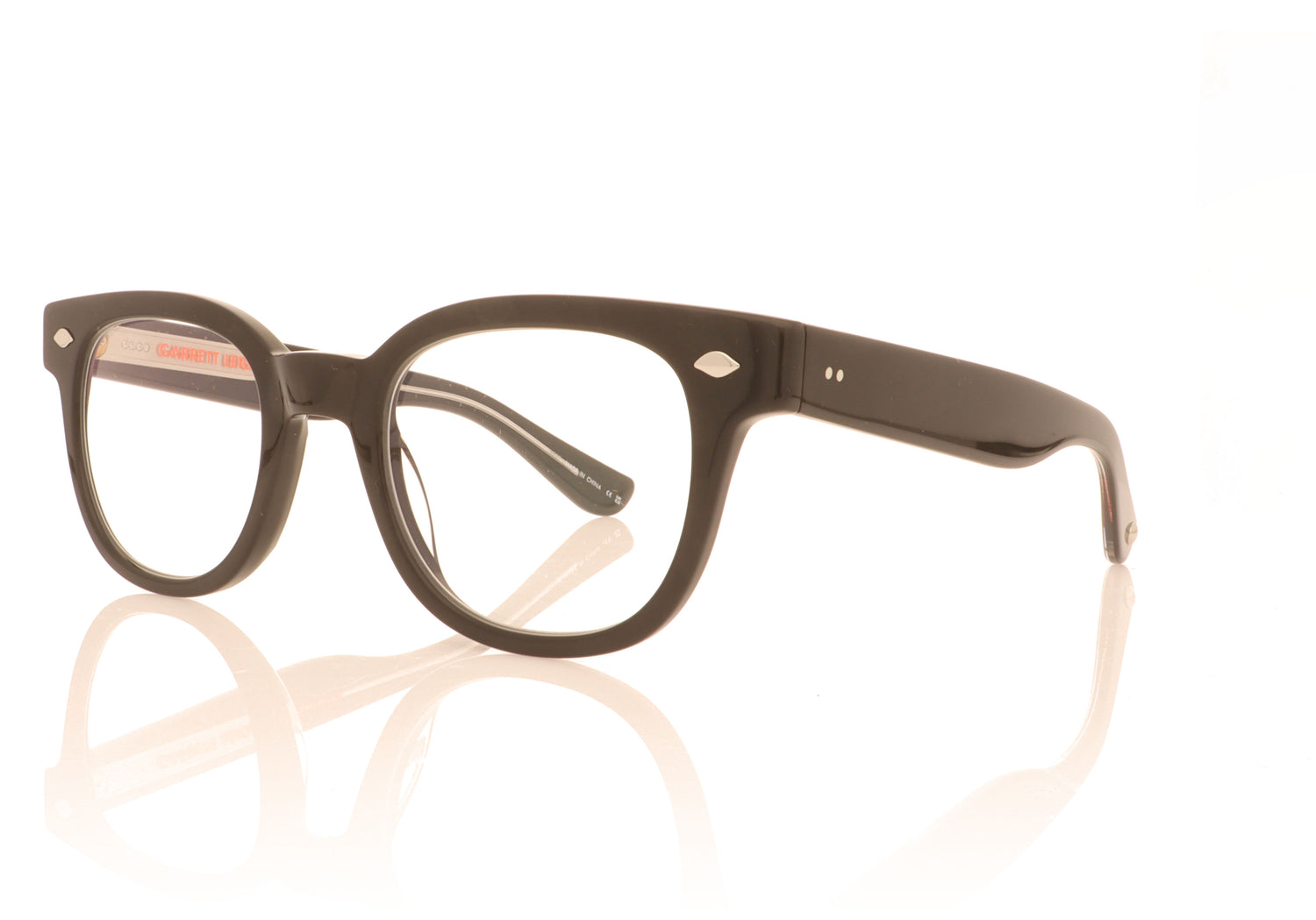 Garrett Leight Canter BIO BK Bio Black Glasses - Angle