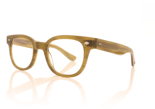 Garrett Leight Canter OLV Olive Glasses - Angle