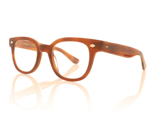 Garrett Leight Canter VINBRT Tortoise Glasses - Angle