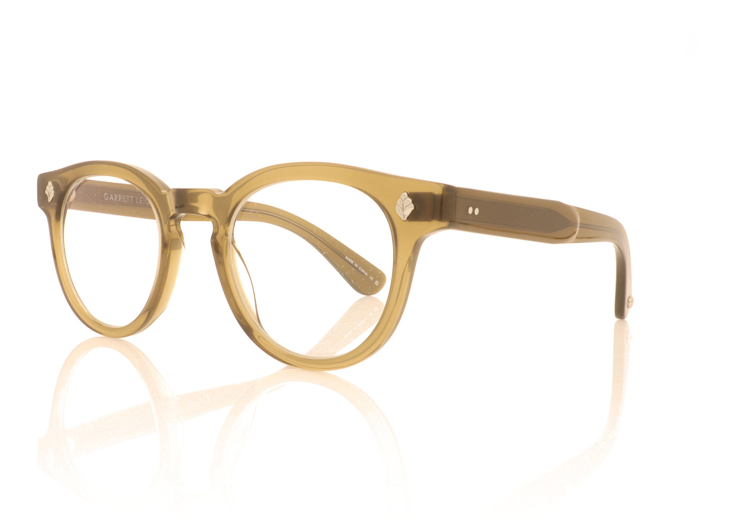 Garrett Leight Jack OLIO Olio Glasses - Angle