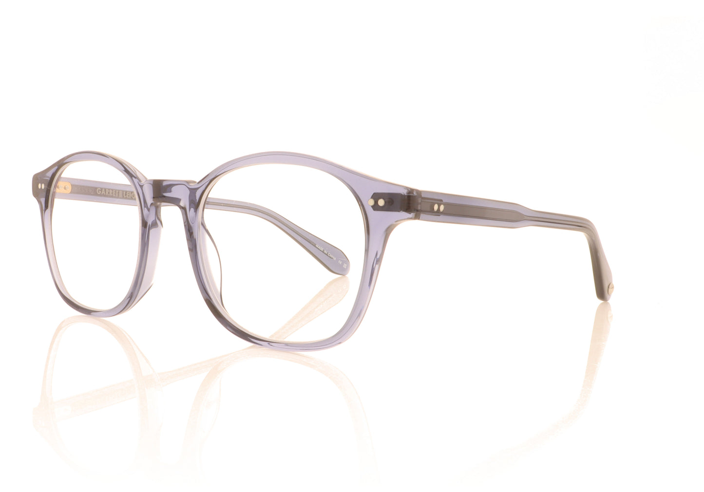 Garrett Leight Riley PACB Pacific Blue Glasses - Angle