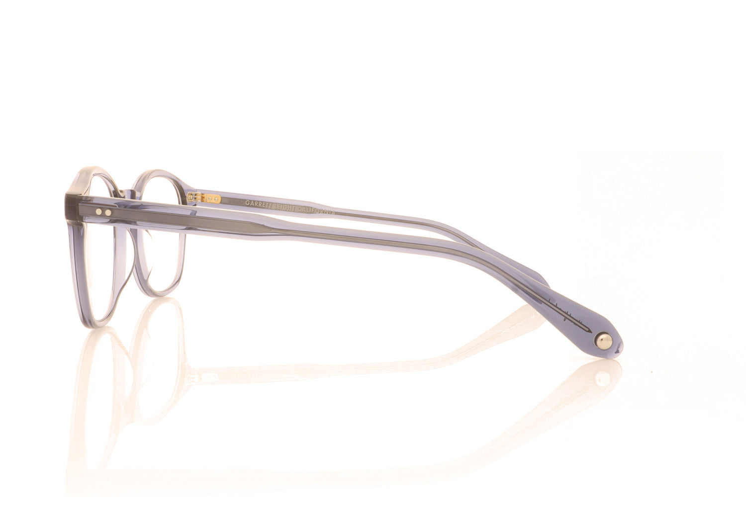 Garrett Leight Riley PACB Pacific Blue Glasses - Side