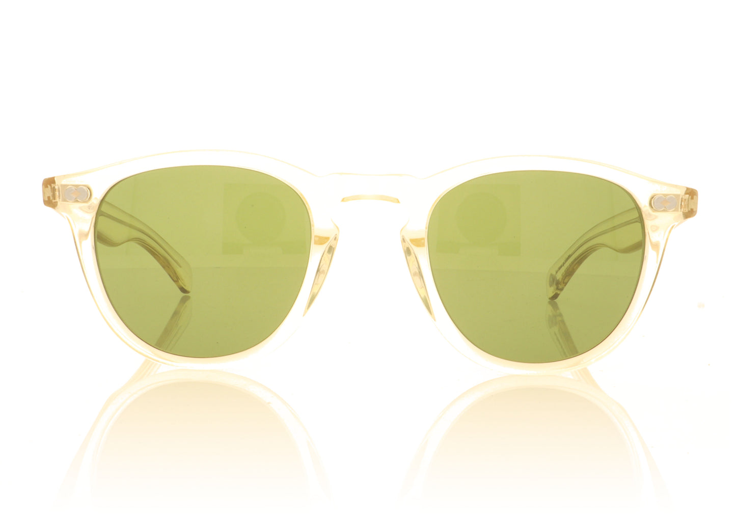 Garrett Leight Hampton X Pure Green Pure Glass Sunglasses - Front