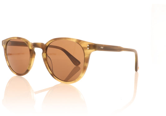 Garrett Leight Clement 2091 AT Army Tortoise Sunglasses - Angle