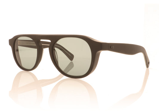 Garrett Leight Harding X 2092 MBK Black Sunglasses - Angle