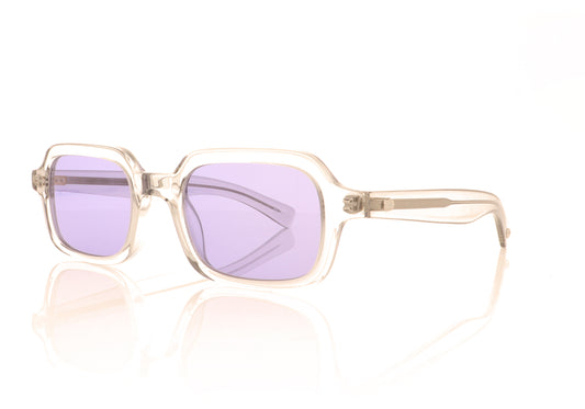 Garrett Leight Navarre 2094 LLG/DBBL LLG Dreamboat Sunglasses - Angle