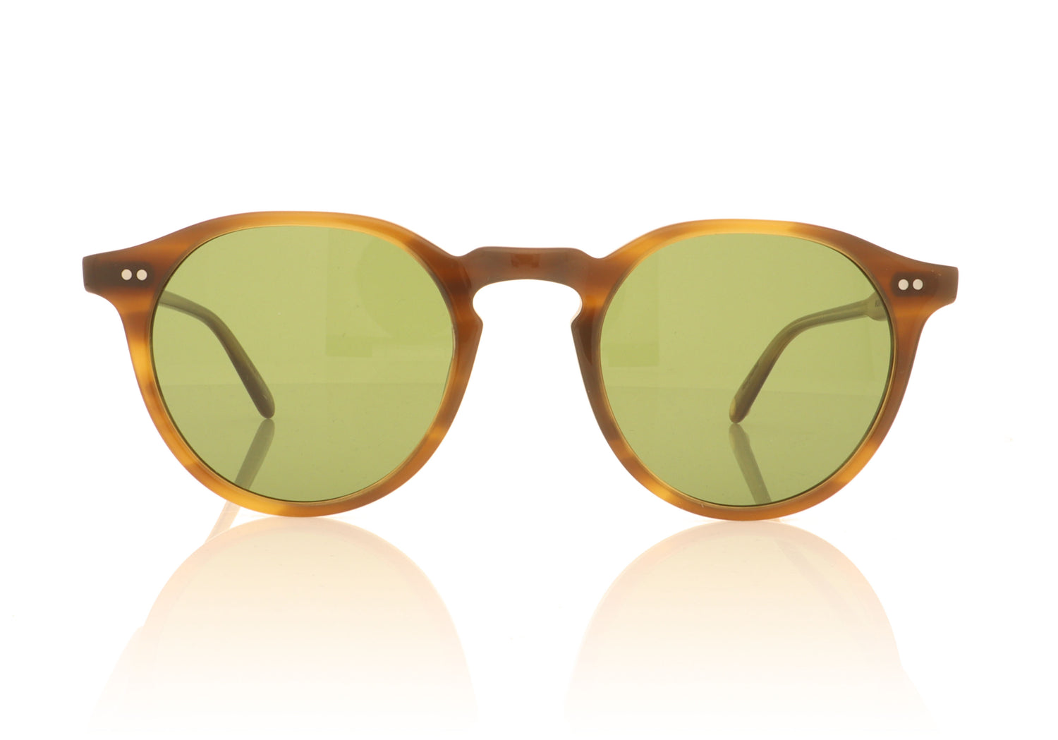 Garrett Leight Royce Saddle Tortoise SDT Sunglasses - Front