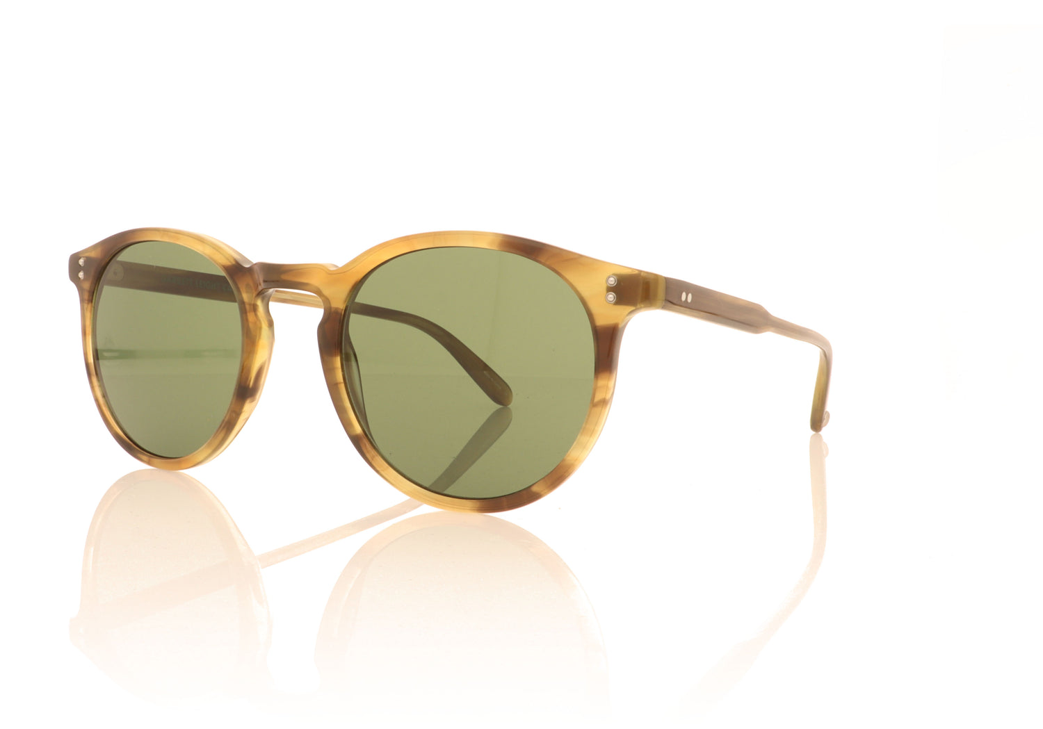 Garrett Leight Carlton Eco AT Army Tortoise Sunglasses - Angle