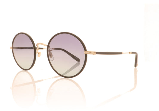 Garrett Leight Fonda BK-G Black-Gold Sunglasses - Angle