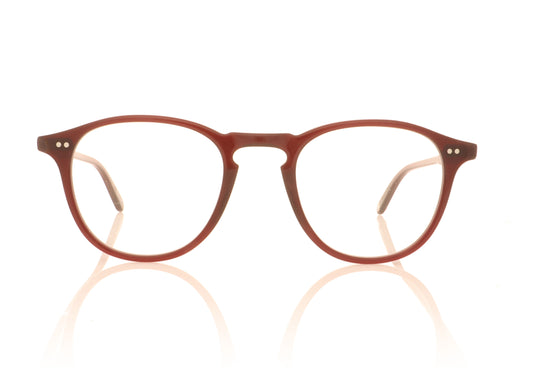 Garrett Leight Hampton BAR Dark Red Glasses - Front