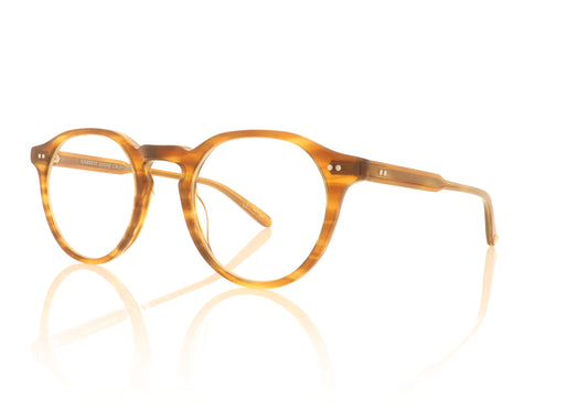 Garrett Leight Royce DB Demi Blonde Glasses - Angle