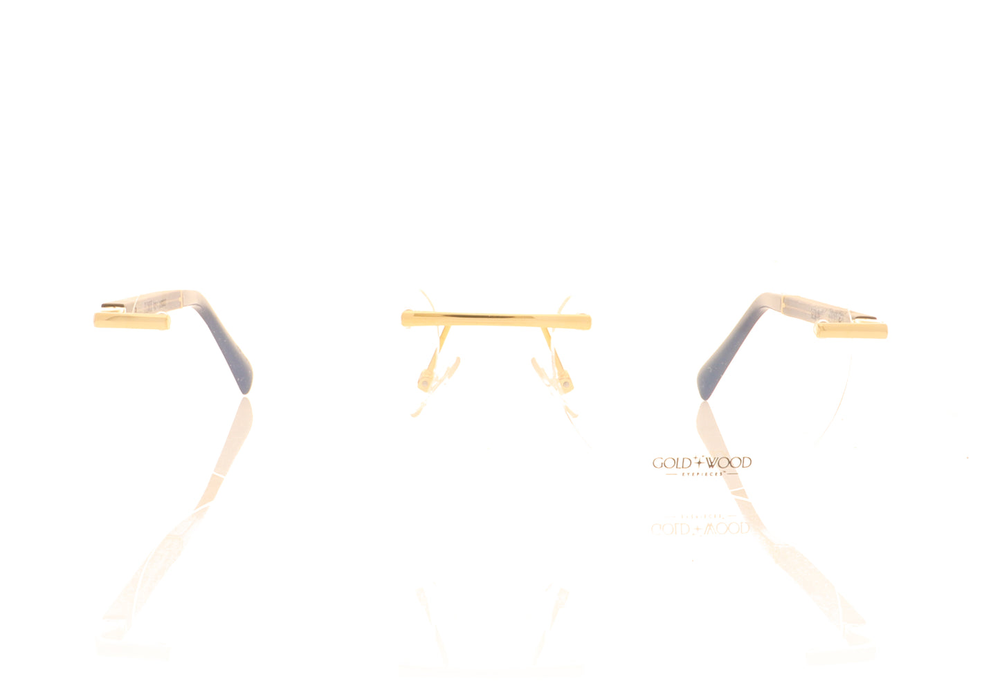 Gold & Wood AP106 06-6 Gold Glasses - Front