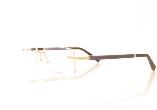 Gold & Wood API 02.6 S02.74 Purple Glasses - Angle