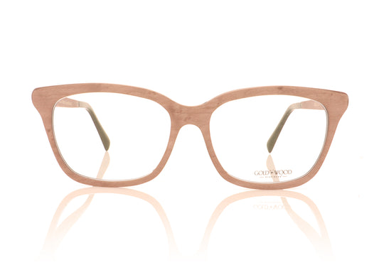 Gold & Wood Diva 2 Fig bird's eye maple Glasses - Front