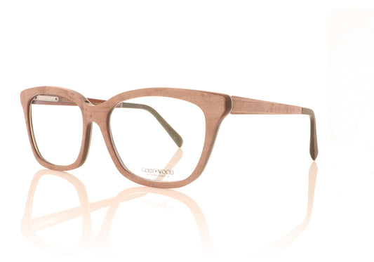 Gold & Wood Diva 2 Fig bird's eye maple Glasses - Angle