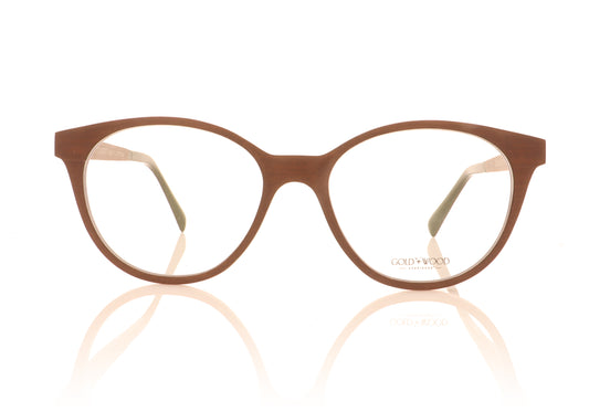 Gold & Wood Giulia 1.01 Brown Glasses - Front