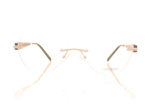 Gold & Wood Luna 03-27 Shiny ruthenium  Glasses - Front