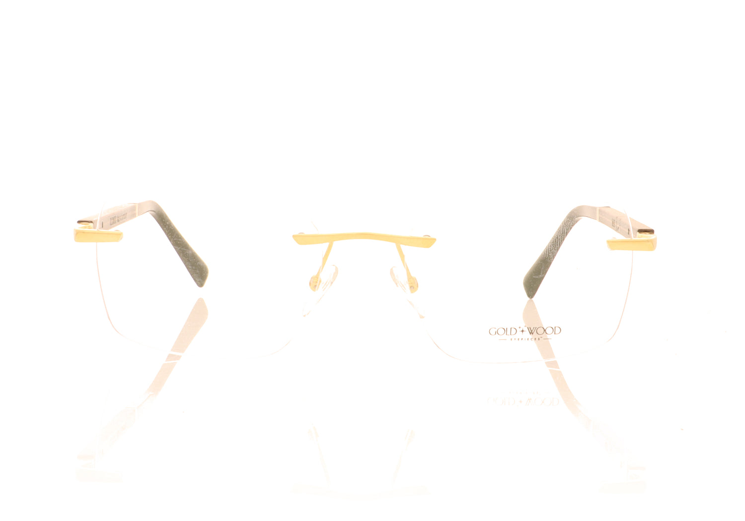 Gold & Wood Mercure 3.6 champagne gold - Maple -  Tanganyika Glasses - Front