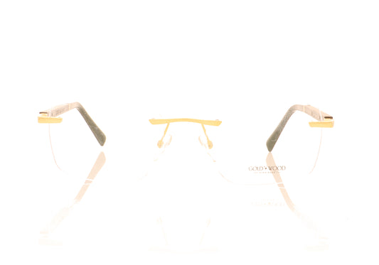 Gold & Wood Mercure 3.6 champagne gold - Maple - Tanganyika Glasses - Front