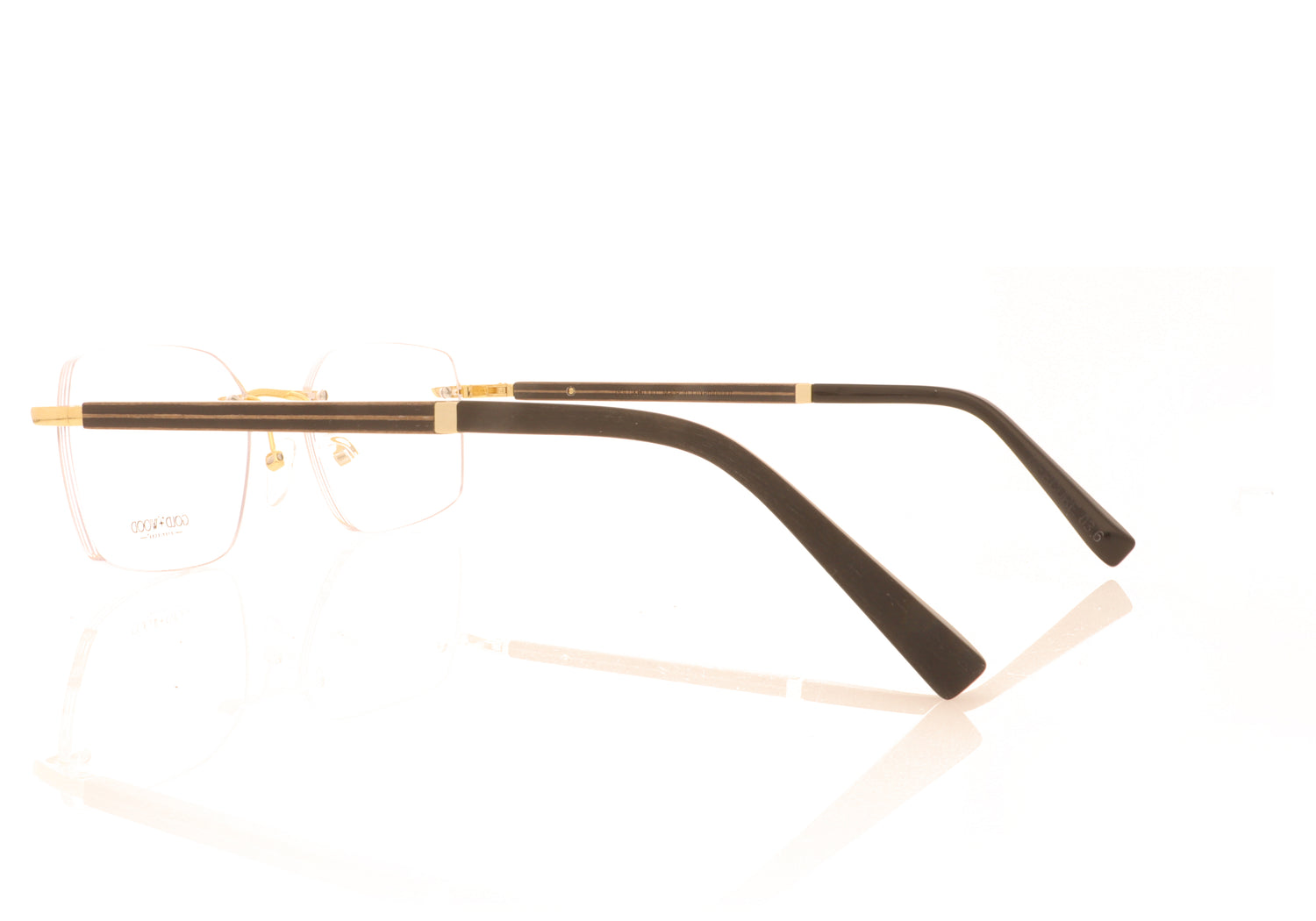 Gold & Wood Mercure 3.6 champagne gold - Maple -  Tanganyika Glasses - Side