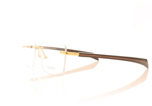 Gold & Wood Mercure 12-16 Shiny palladium Glasses - Angle