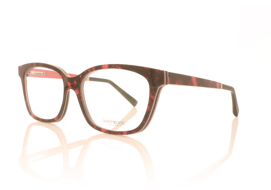 Gold & Wood Nora 1.31 White curly maple Glasses - Angle