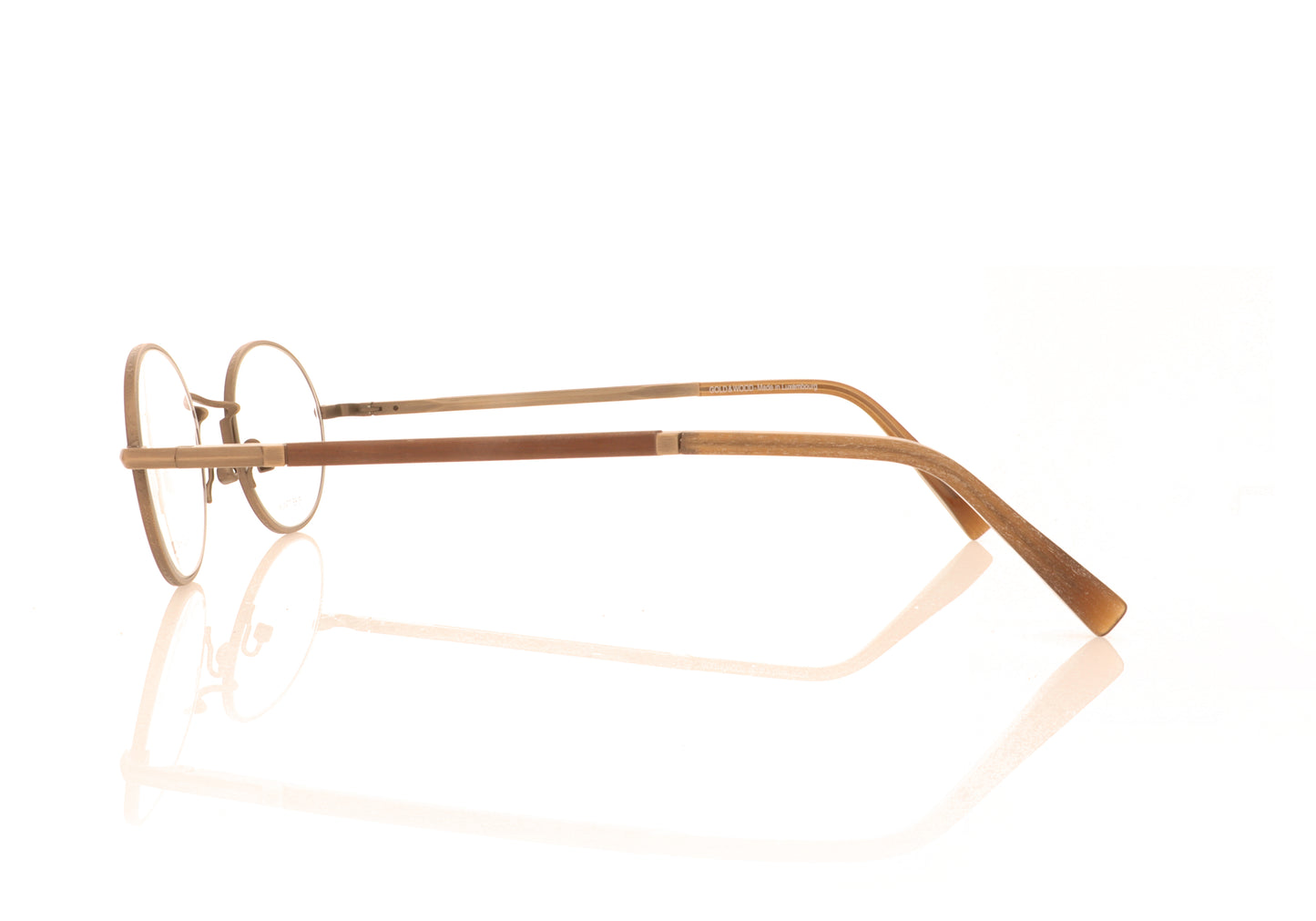 Gold & Wood Orsay 03-02 Anique Brown Glasses - Side