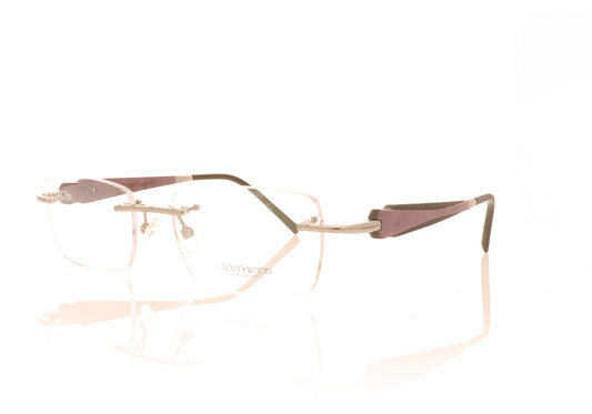 Gold & Wood Ravi 06-27 Mauve Glasses - Angle