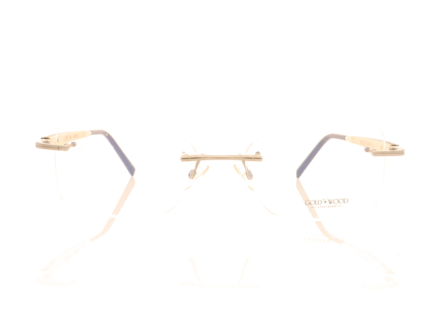 Gold & Wood Rio G&W 1.02 Black Glasses - Front