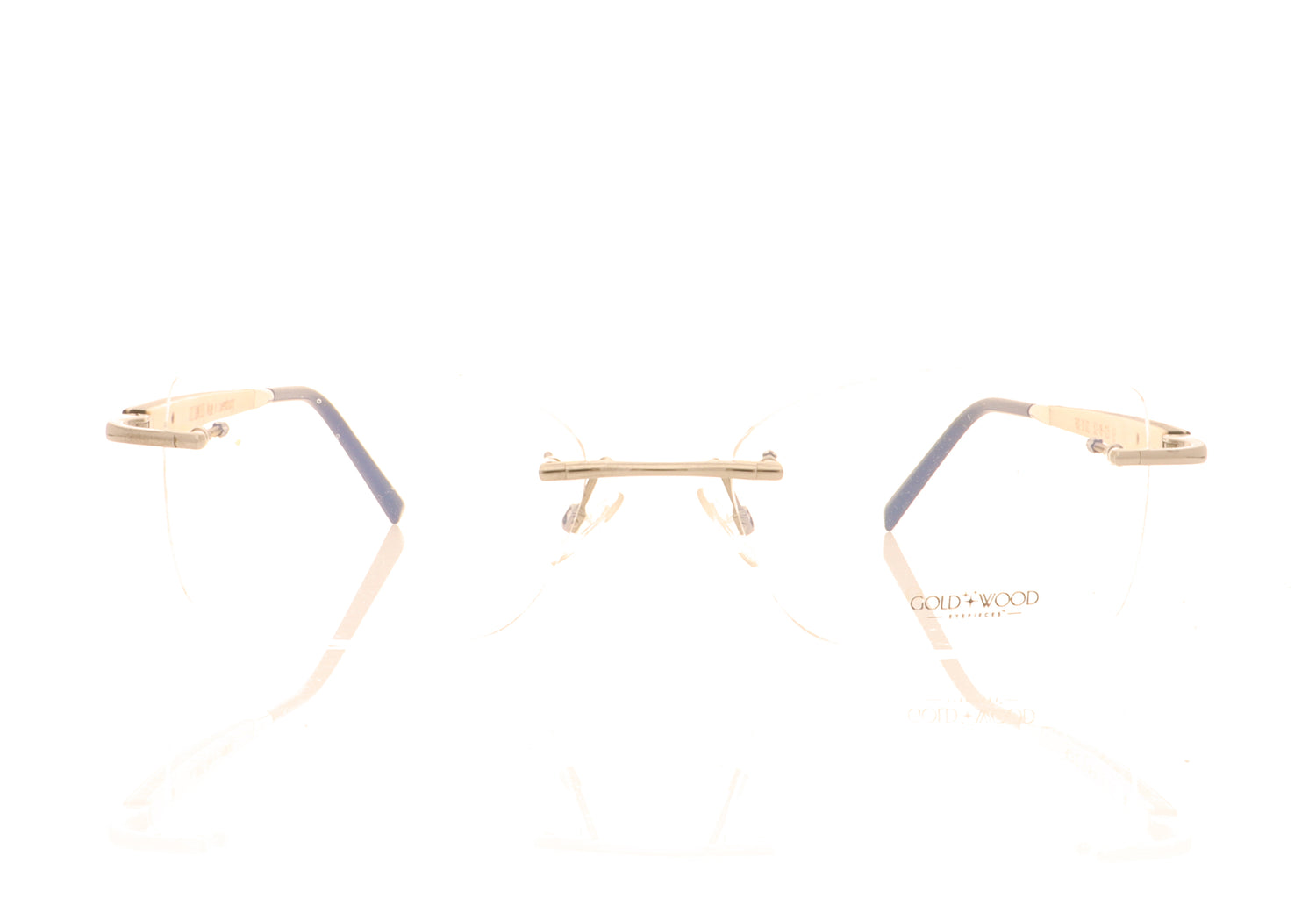 Gold & Wood Rio G&W 1.02 Black Glasses - Front