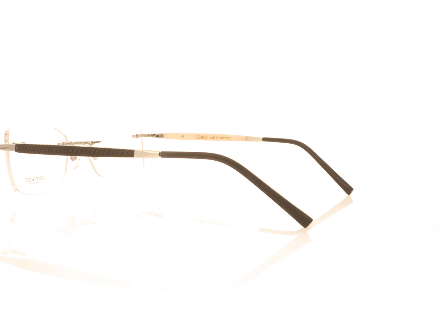 Gold & Wood Rio G&W 1.02 Black Glasses - Side