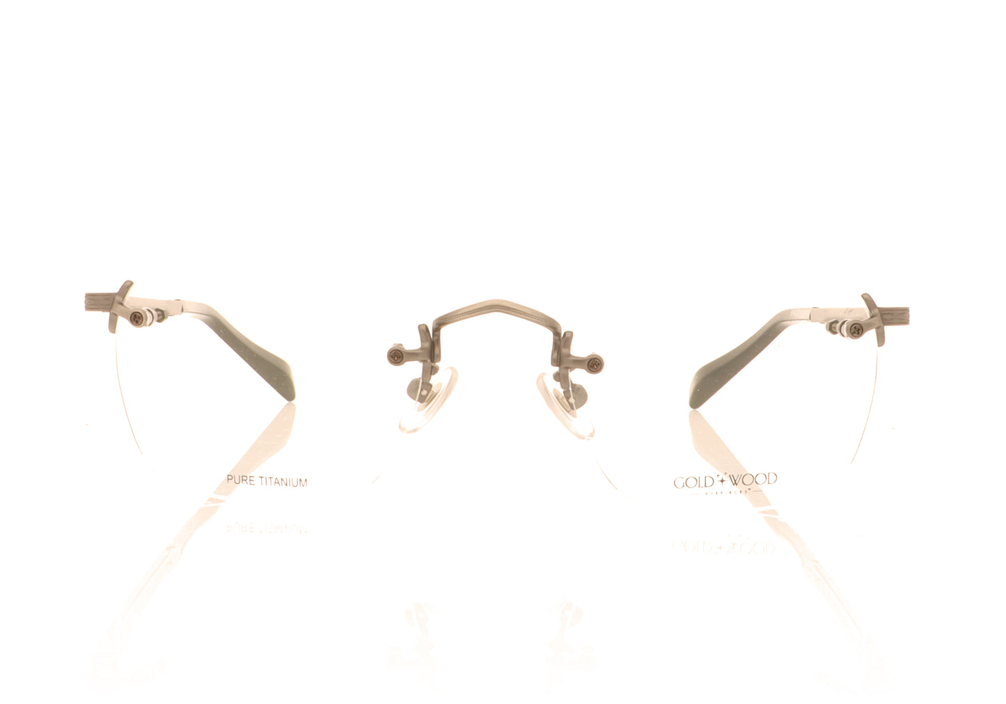 Gold & Wood Syrma 3.01 Antic Silver  Glasses - Front