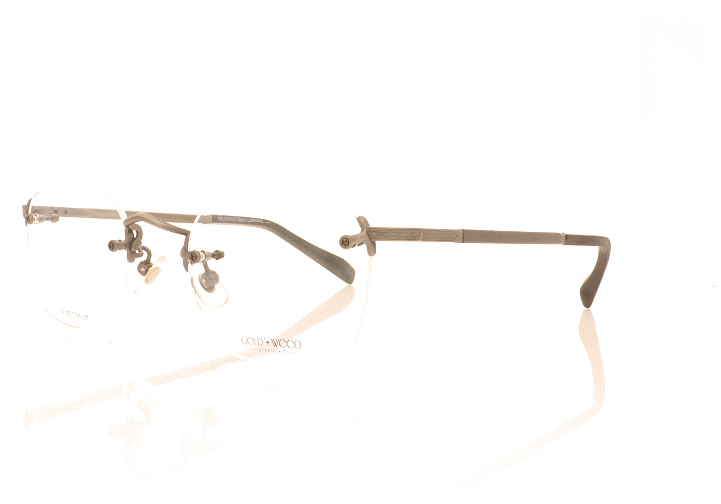Gold & Wood Syrma 3.01 Antic Silver  Glasses - Angle