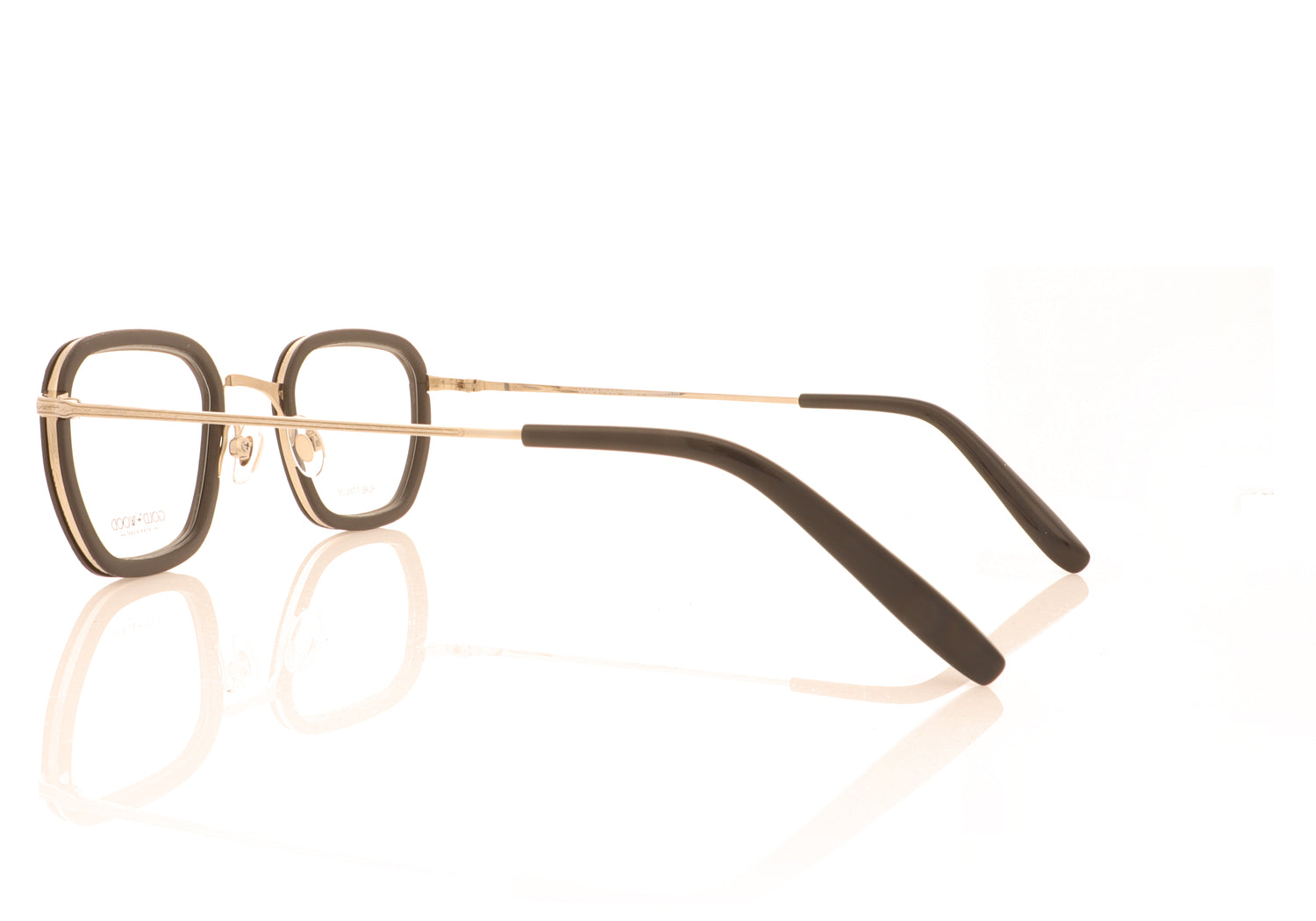 Gold & Wood Titan 4.03 Champagne Gold  Glasses - Side