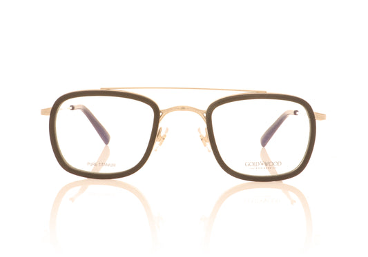 Gold & Wood Titan 5.03 Shiny champagne gold Glasses - Front