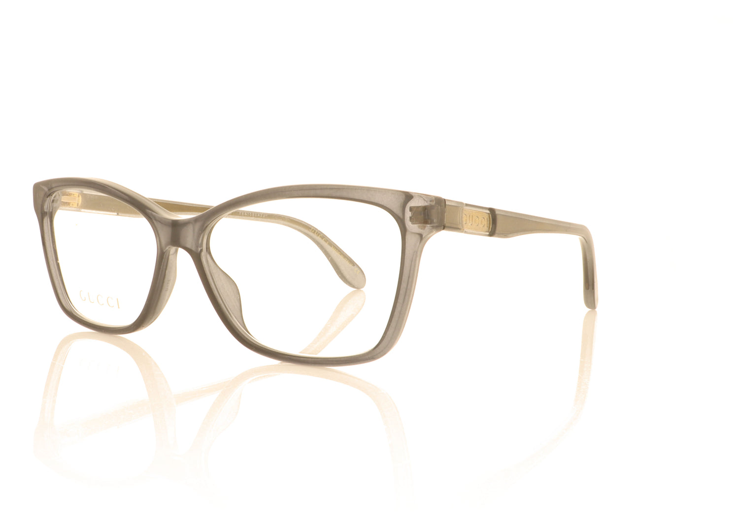 Gucci GG0792O 1 Grey Glasses - Angle