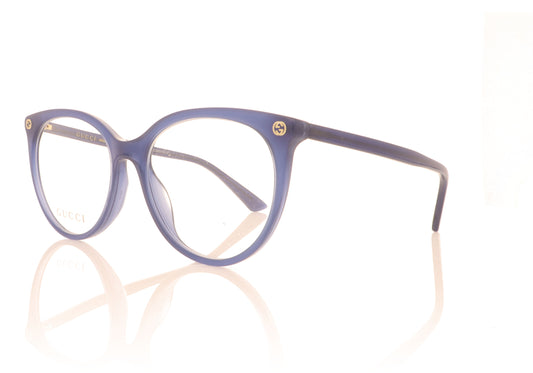 Gucci GG0093O 6 Blue Glasses - Angle