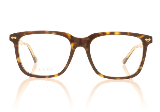 Gucci GG0737O 12 Havana Glasses - Front