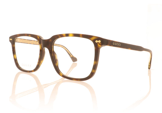 Gucci GG0737O 12 Havana Glasses - Angle