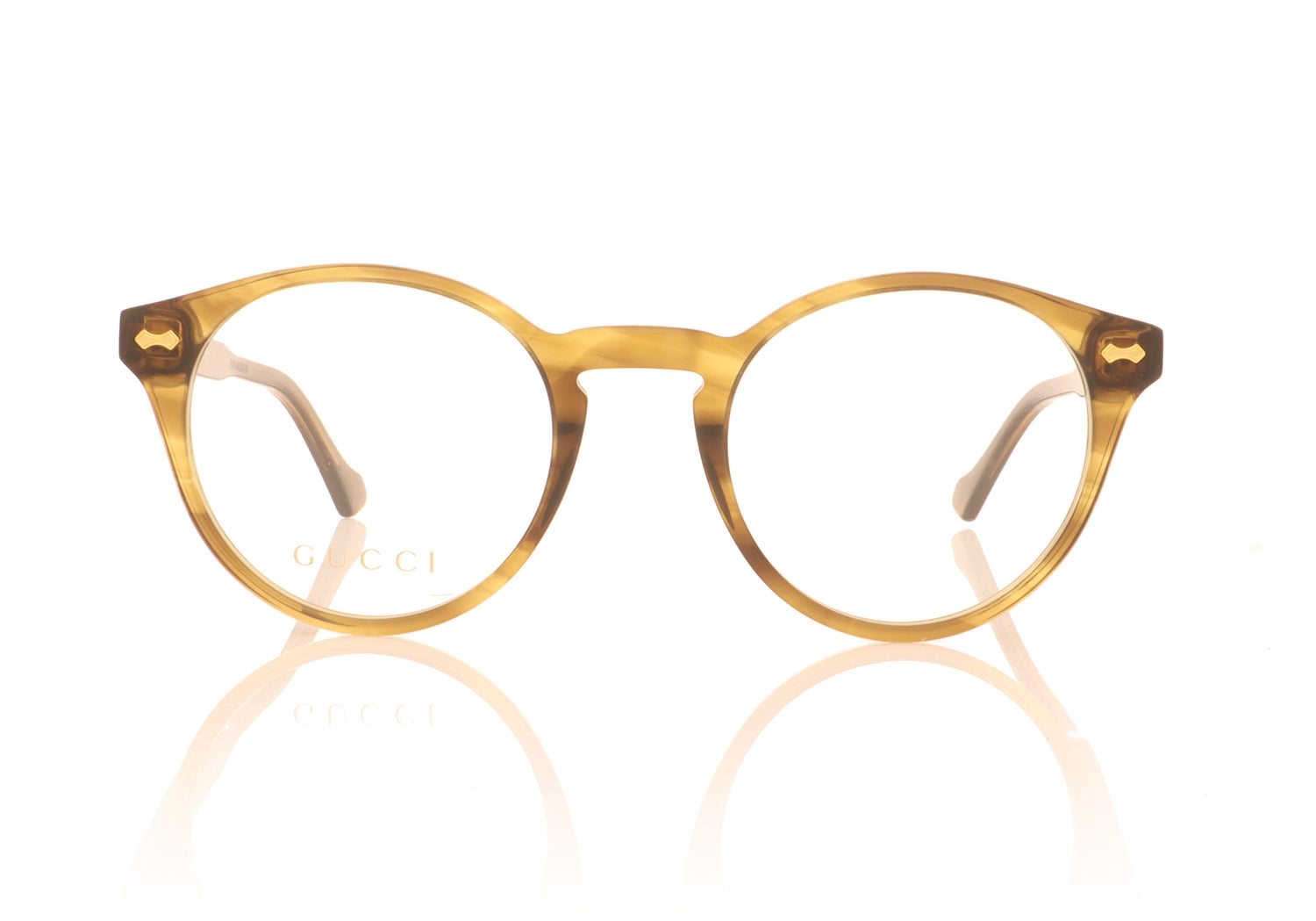 Gucci GG0738O 5 Havana Glasses - Front