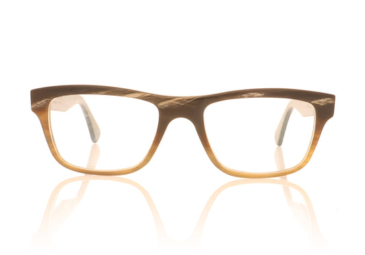 Hoffman Natural Eyewear 2153 H16 Horn Glasses - Front