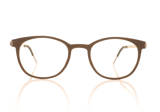 Lindberg buffalo 1818 WB11 10 Dark Brown Glasses - Front