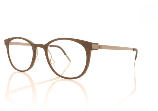 Lindberg buffalo 1818 WB11 10 Dark Brown Glasses - Angle